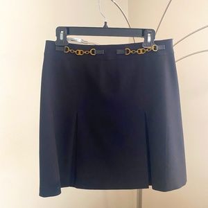 TORY BURCH BLACK PLEATED SKIRT, SIZE 6